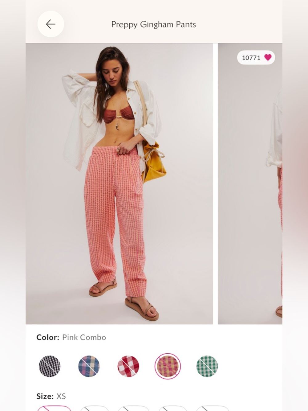 Free People Preppy Gingham Pants